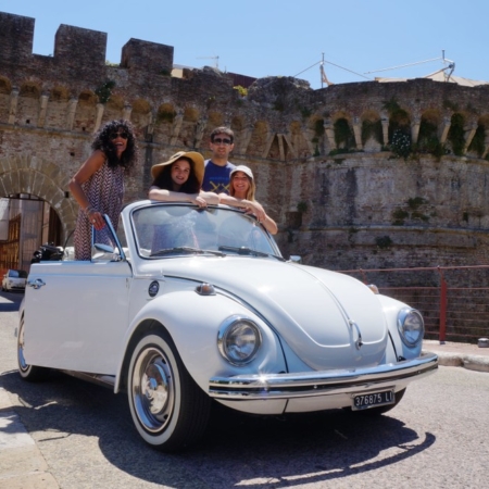 Private Vintage Beetle tour in Chianti near San Gimignano with lunch in vineyard, visit of the Cellar and Wine and Oil tasting